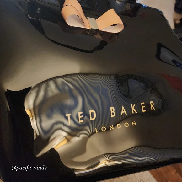 EUC! LARGE TED BAKER WOMEN'S ALMACON PINK BOW DETAIL c - Picture 2 of 9